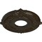 Ekena Millwork Attica Ceiling Medallion (Canopies up to 3 1/2"), 12 3/4"OD x 4"ID x 1/2"P, Stone Hearth Crackle CM12ATSHC - alternate 3